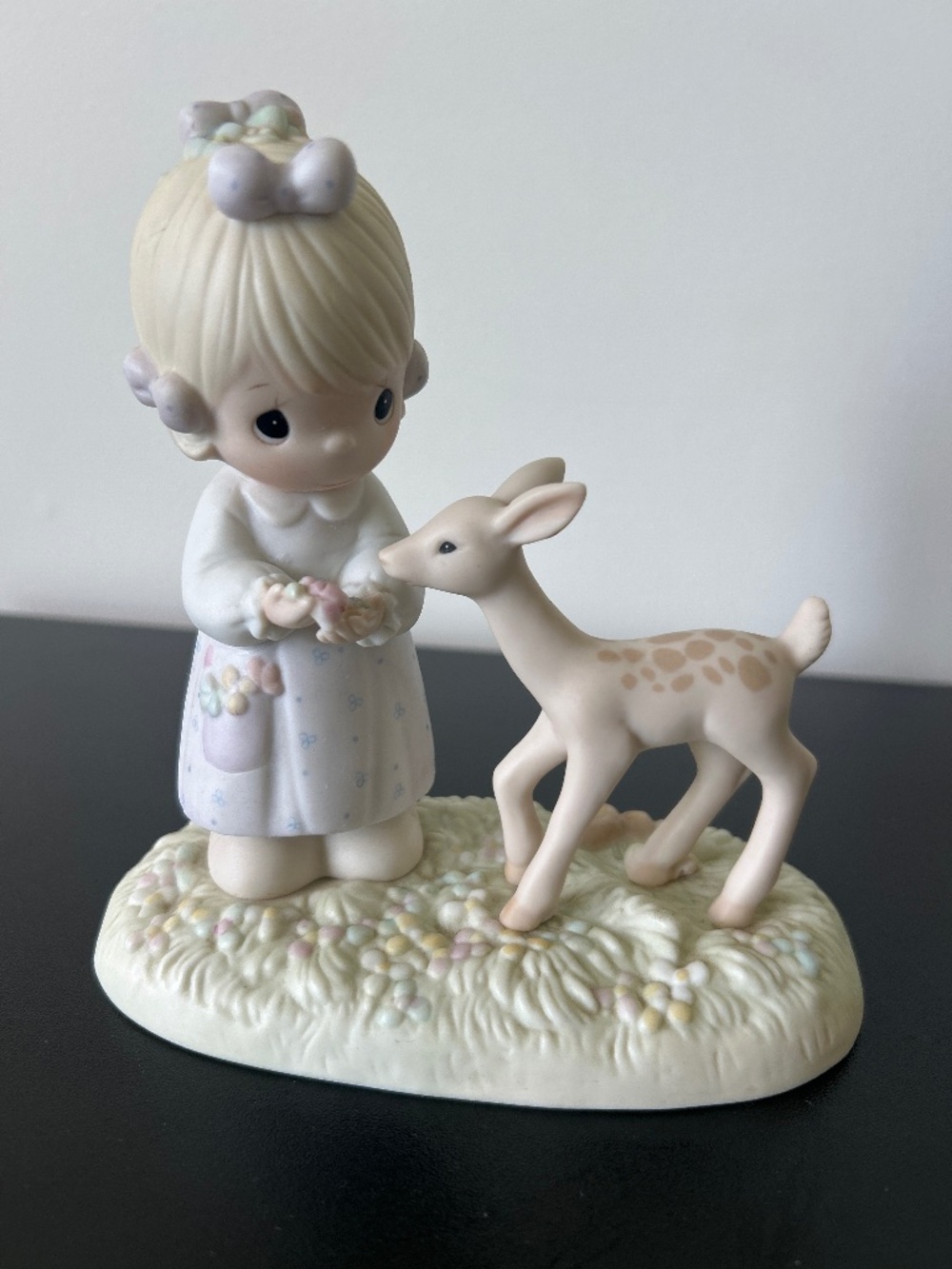 Vintage 80s Precious Moments To My Deer Friend Porcelain Fawn Figurine